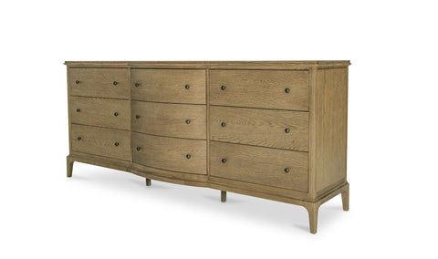 Sadie 9 Drawer Dresser Brown