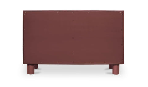 Jolene 6 Drawer Dresser Deep Red