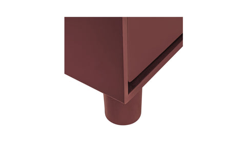 Jolene 6 Drawer Dresser Deep Red