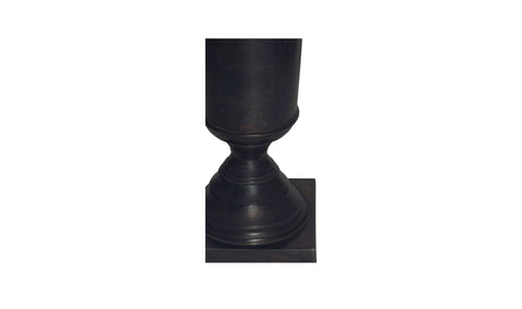 Cassia Cast Aluminum Vase Black