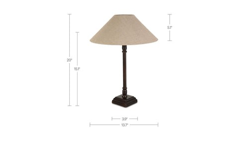 Mayfair Table Lamp Brown