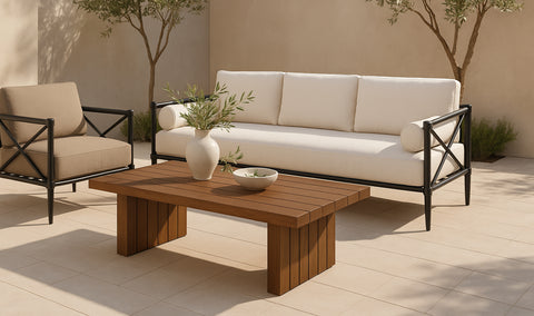 Denby Outdoor Coffee Table Brown