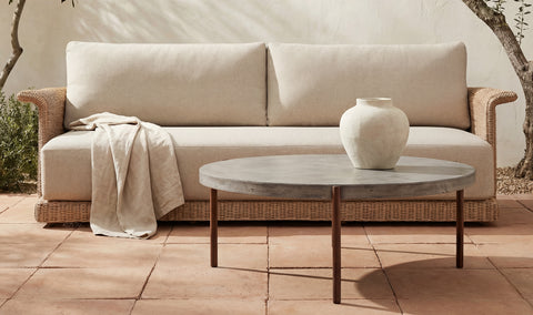Meredith Outdoor Sofa Beige