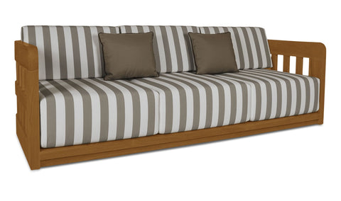 Adelaide Outdoor Sofa Brown Stripe