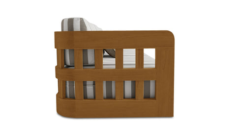 Adelaide Outdoor Sofa Brown Stripe
