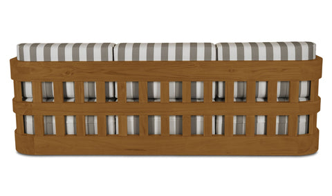 Adelaide Outdoor Sofa Brown Stripe
