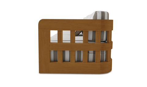 Adelaide Outdoor Sofa Brown Stripe
