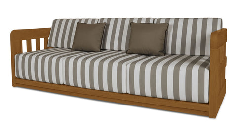 Adelaide Outdoor Sofa Brown Stripe