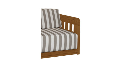 Adelaide Outdoor Sofa Brown Stripe