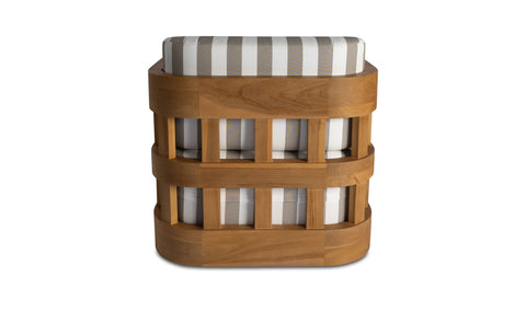 Adelaide Outdoor Accent Chair Brown Stripe