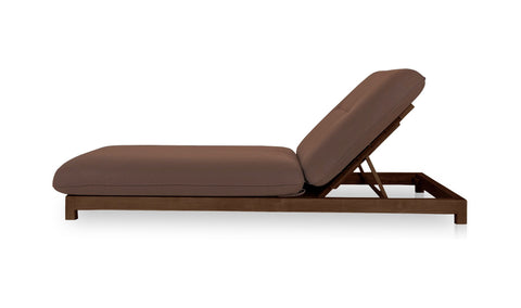 Enzo Outdoor Adjustable Lounge Chair Brown
