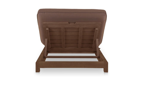 Enzo Outdoor Adjustable Lounge Chair Brown