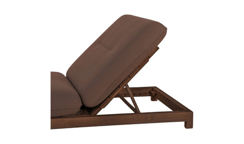 Enzo Outdoor Adjustable Lounge Chair Brown