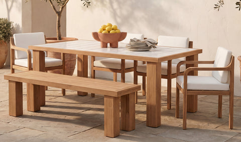 Marina Outdoor Dining Table Natural