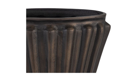 Jade Vase Antique Brass Cast Aluminum