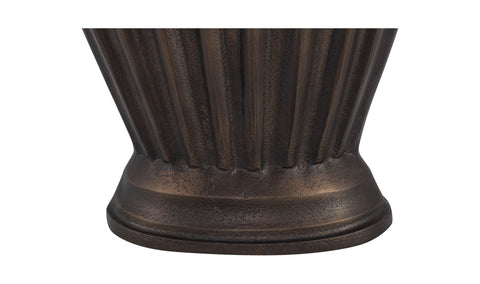 Jade Vase Antique Brass Cast Aluminum