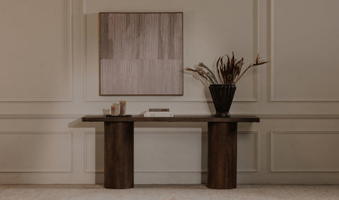 Hadley Console Table Warm Brown