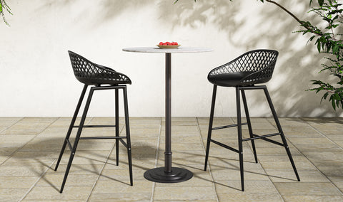 Tori Outdoor Counter Table White Marble