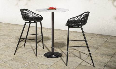 Tori Outdoor Counter Table White Marble