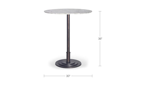 Tori Outdoor Counter Table White Marble