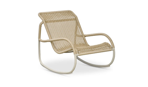 Lyra Outdoor Rocking Chair Beige