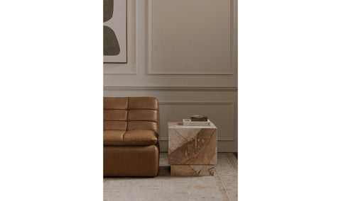 Layla Side Table Breccia Marble