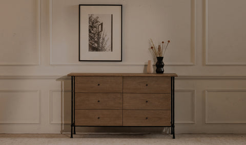 Rene 6 Drawer Dresser Brown