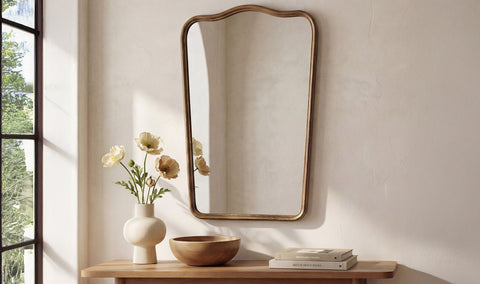 Keyes Mirror Brass