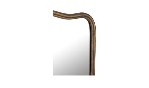 Keyes Mirror Brass