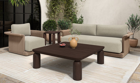 Barclay Outdoor Side Table Brown
