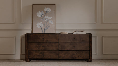 Gibson 6 Drawer Dresser Dark Brown