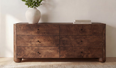 Gibson 6 Drawer Dresser Dark Brown