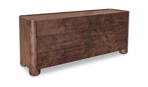 Gibson 6 Drawer Dresser Dark Brown