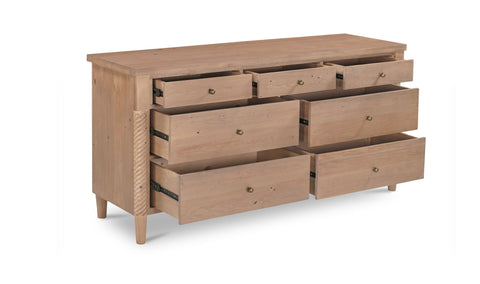 Joni 7 Drawer Dresser Natural
