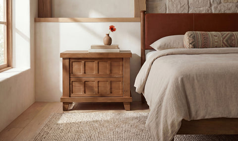 Enya Nightstand Red Oak