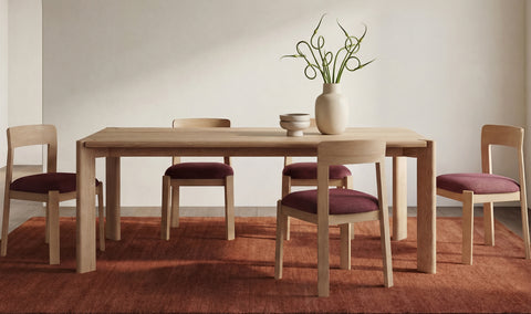 Daifuku Large Dining Table Brushed Natural Oak