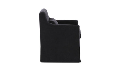 Lydia Slipcover Dining Chair Black