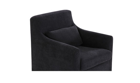 Lydia Slipcover Dining Chair Black