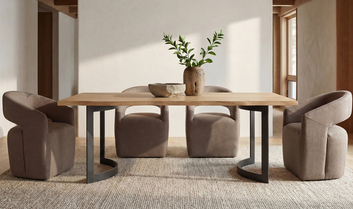 Bent Dining Table Extra Small Oak – LIVING.KY