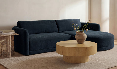 Emmy Sectional Dark Blue