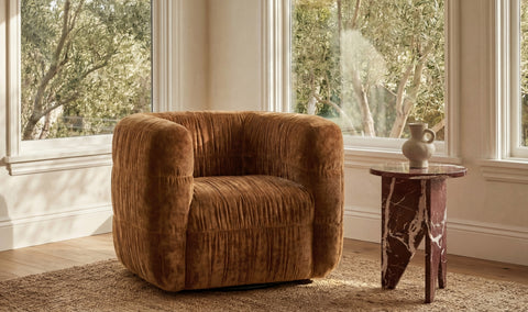Robson Swivel Chair Toffee
