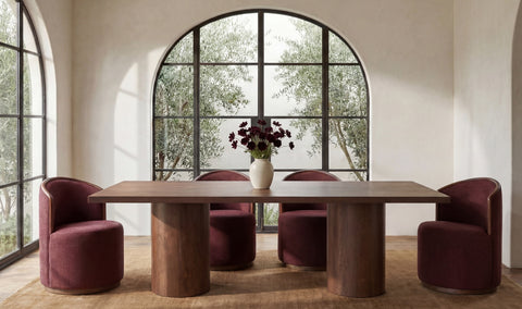 Hadley Dining Table Small Warm Brown
