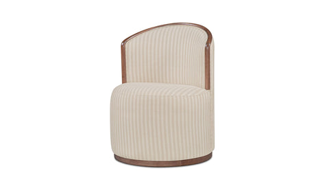 Rossi Swivel Dining Chair Stripe
