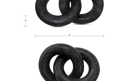 Hera Tabletop Decor Black Marble
