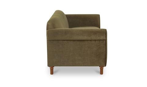 Harmony Sofa Dark Green Faux Mohair