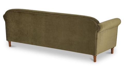 Harmony Sofa Dark Green Faux Mohair