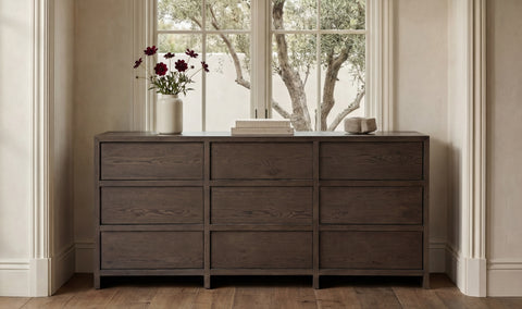 Jenson 9 Drawer Dresser Brown