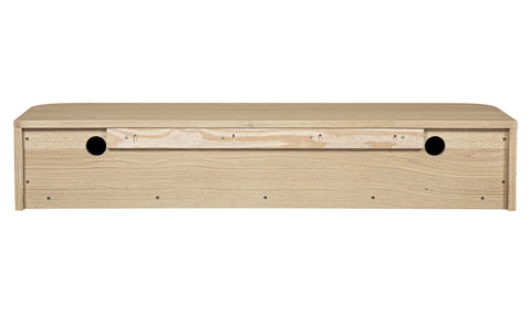 Round Off Floating Console Table Natural