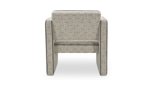 Harris Accent Chair Black And Beige Weave
