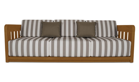 Adelaide Outdoor Sofa Brown Stripe
